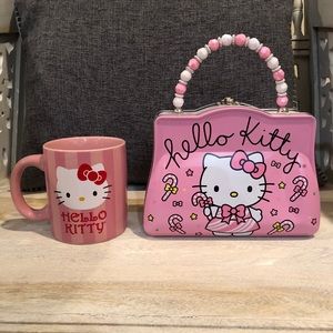 Hello Kitty Mug and Hello Kitty Tin Box Bundle